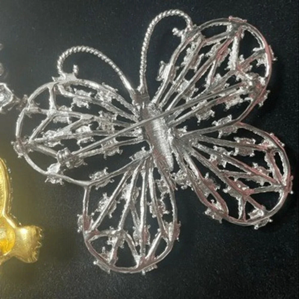 8pc Vintage Style Brooches & Hat Pins Lot Rhinestone Butterfly Koala Lion‎ Libra